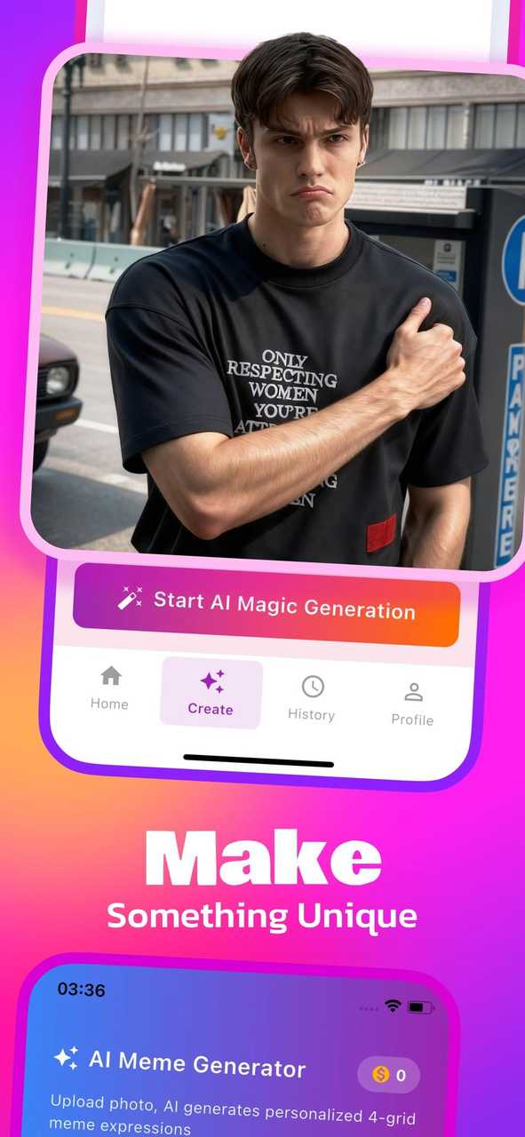 Levi App Screenshot - AI Magic Generation
